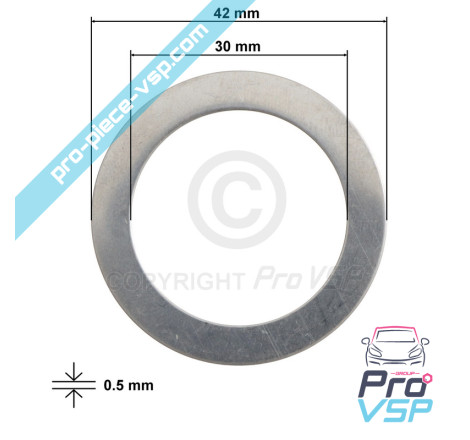 Engine drive stainless steel washer / 30x42x0.5