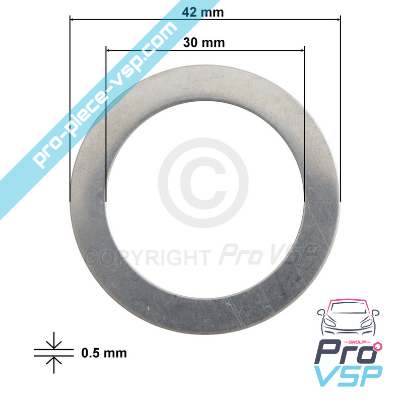 Engine drive stainless steel washer / 30x42x0.5