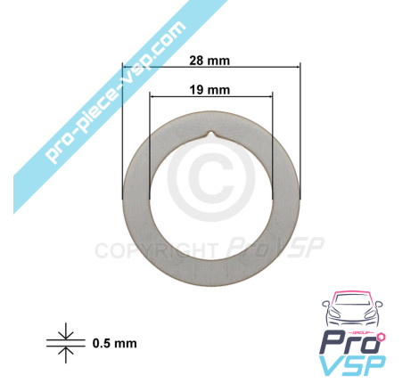 Box dimmer wedge washer