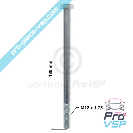 Tornillo de cabeza hexagonal M12x180