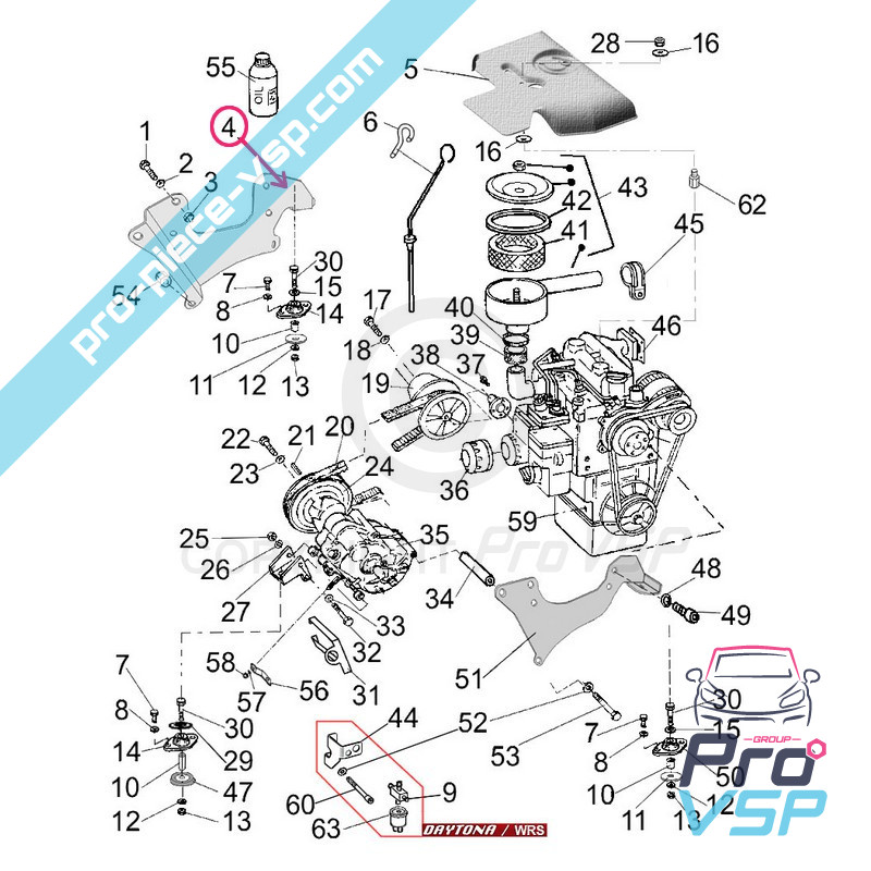 Left engine mount