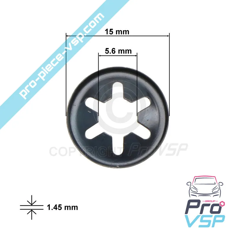Fixarea șaibei de fixare 6 mm