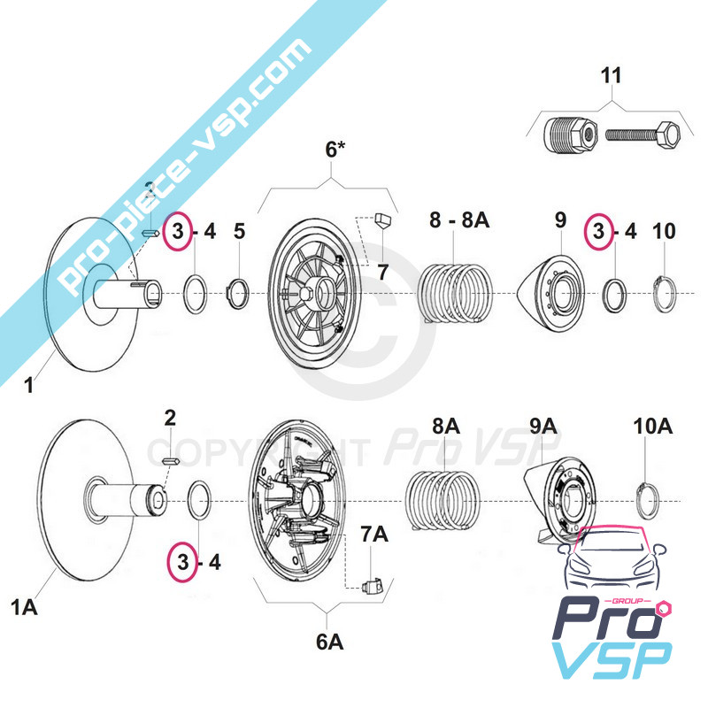 Box drive adjustment washer