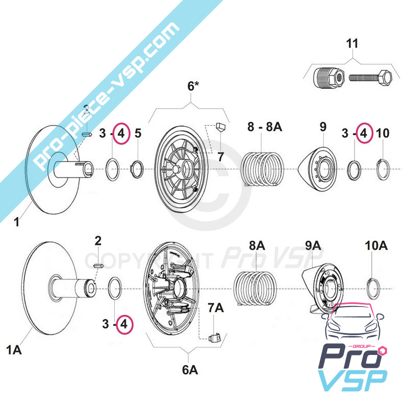 Box drive adjustment washer