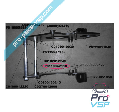 Engine support spacer