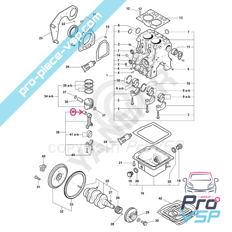 Top rod ring