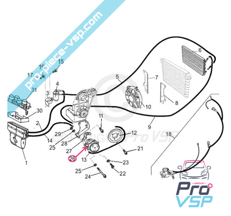 Air conditioning compressor