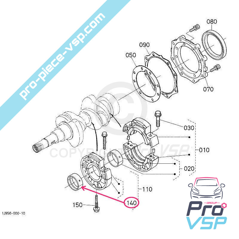 Central crankshaft pad