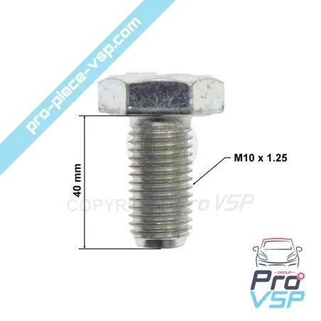 Left motor support screw