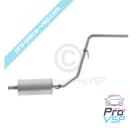 Rear silencer