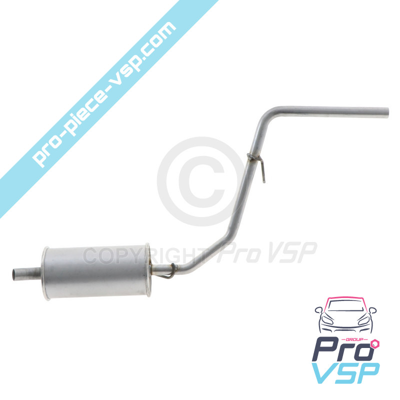 Rear silencer
