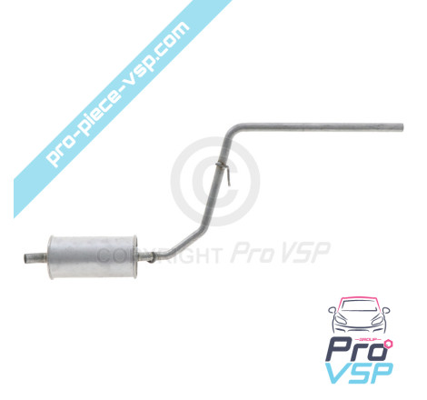 Rear silencer
