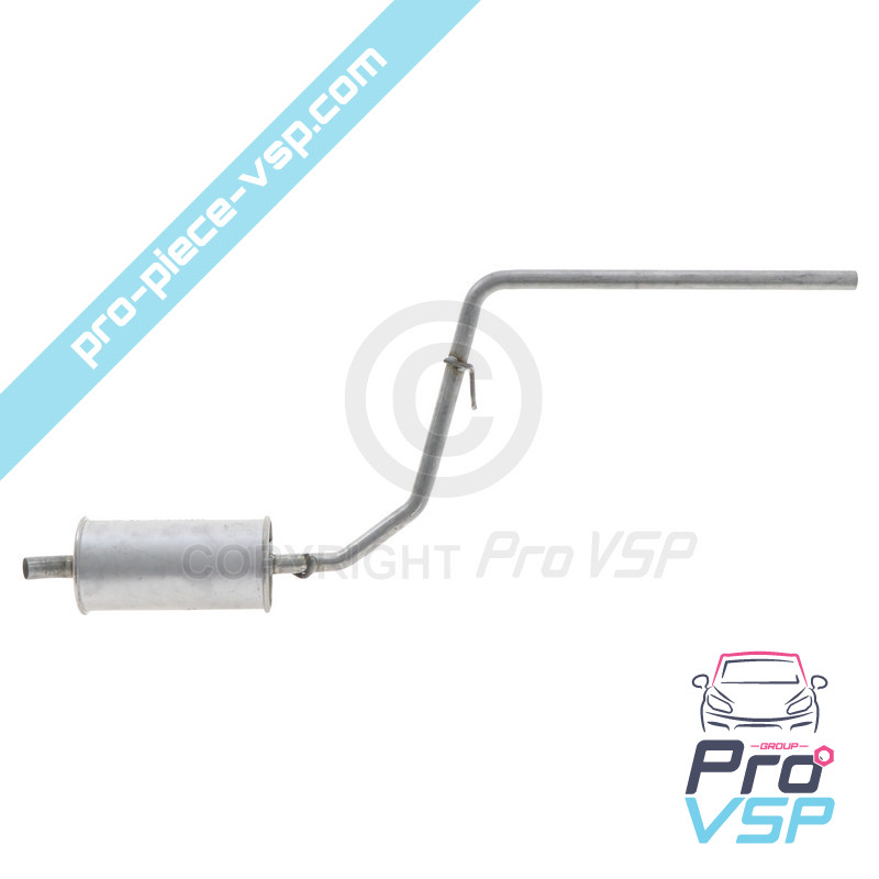 Rear silencer