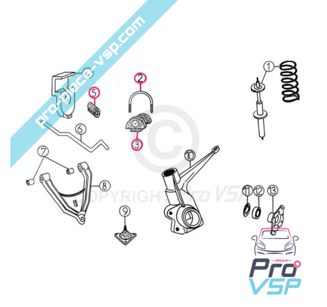 Kit silent block stabilizer