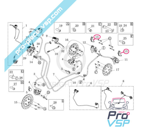 Rear brake pads