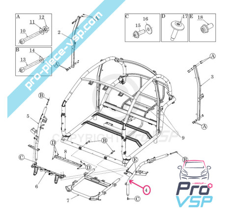 Left suspension leg