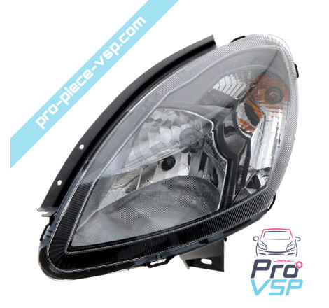 Left headlight (black background)