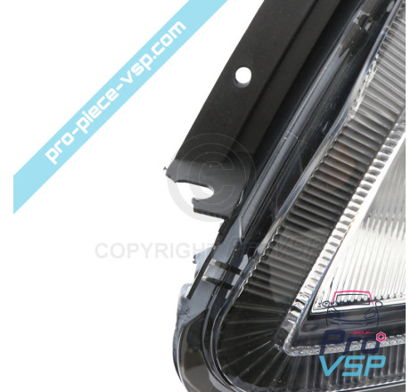 Left headlight (black background)