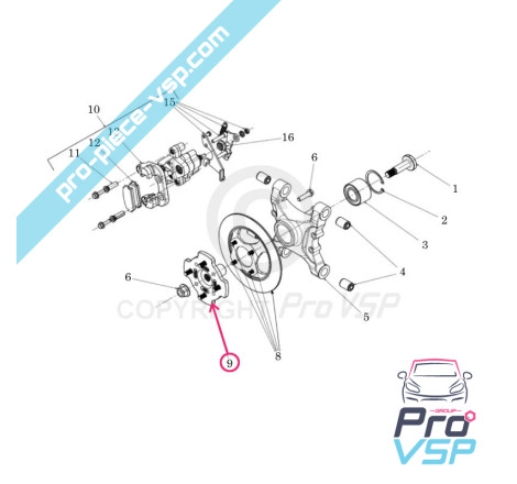 copy of Rear wheel hub