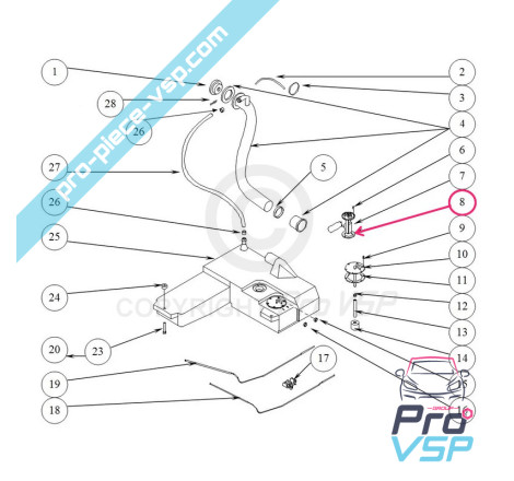 Fuel gauge joint