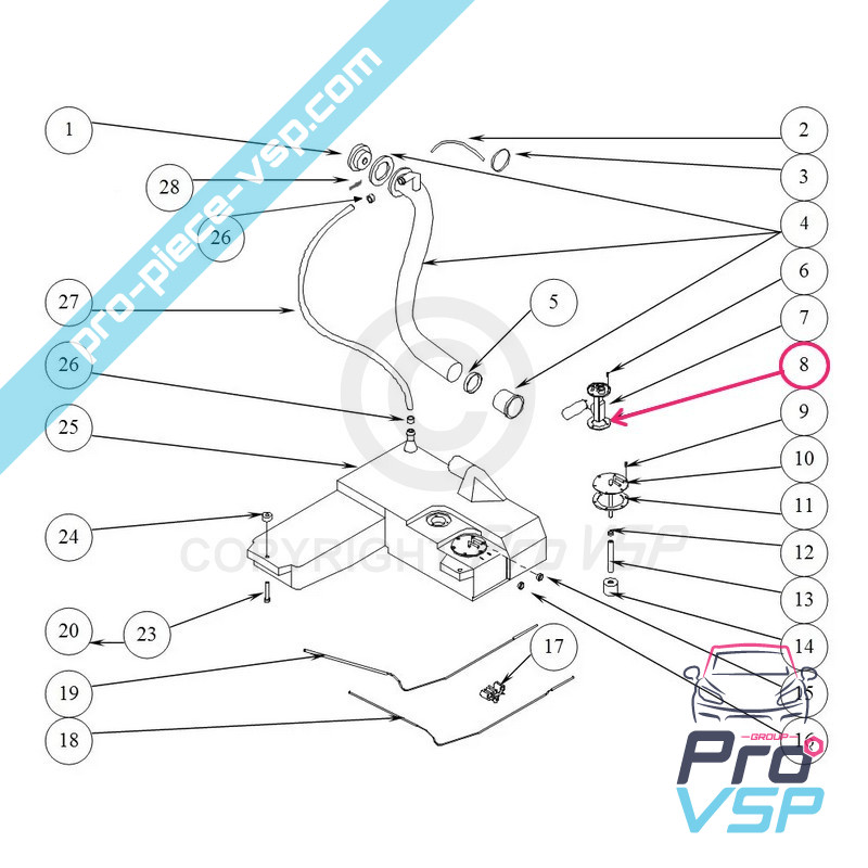 Fuel gauge joint