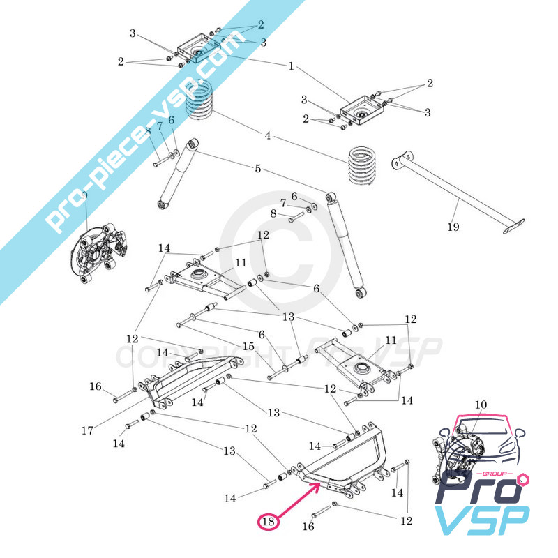 Lower left rear triangle