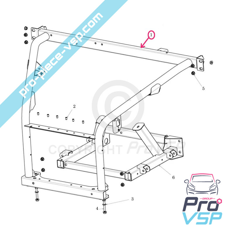 Quadro frontal