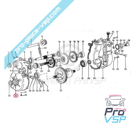 Half crankcase