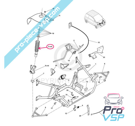 Front shock absorber