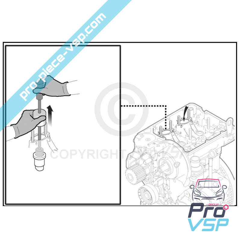 Pre combustion chamber extractor