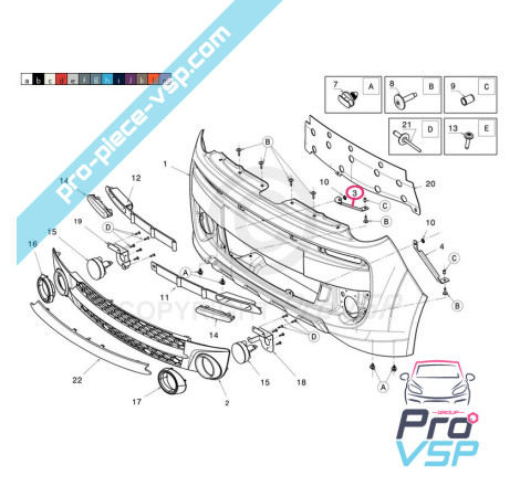 Right reinforcement of front bumper