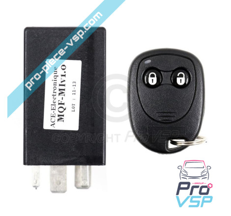 Conjunto de controle remoto + caixa receptora