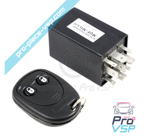 Conjunto de controle remoto + caixa receptora