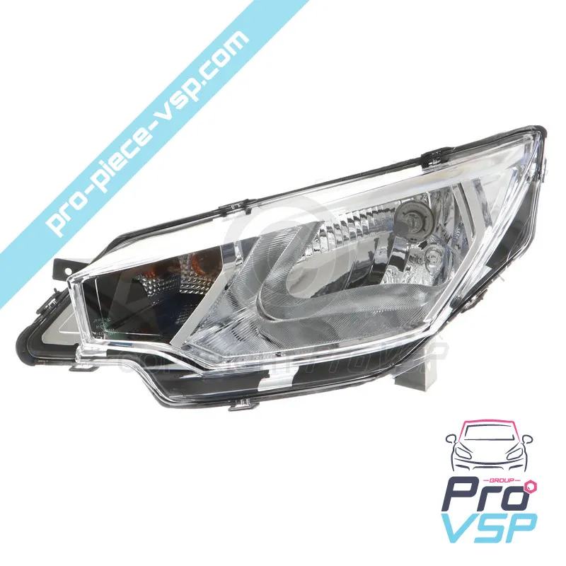 Left headlight (chrome bottom)
