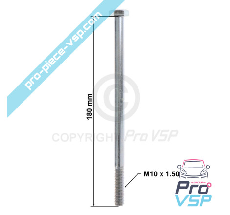 M10x180 hexagonal head screw