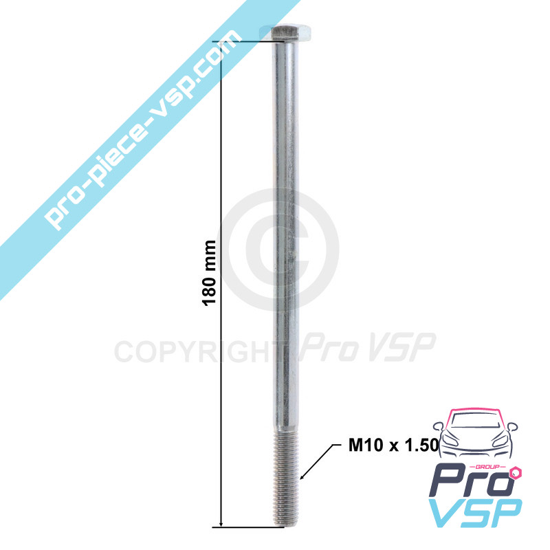 M10x180 hexagonal head screw