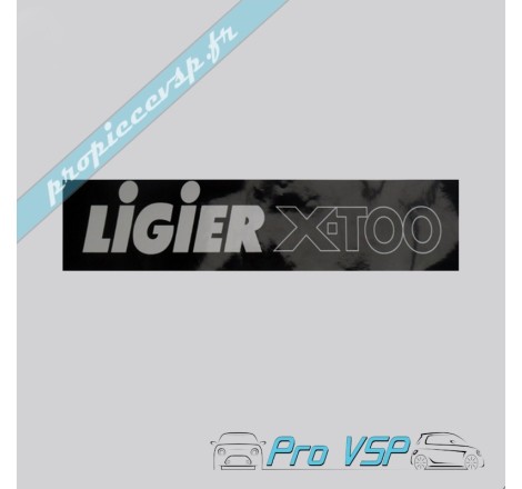 Autocollant de plaque d'immatriculation pour ligier xtoo 1 et 2