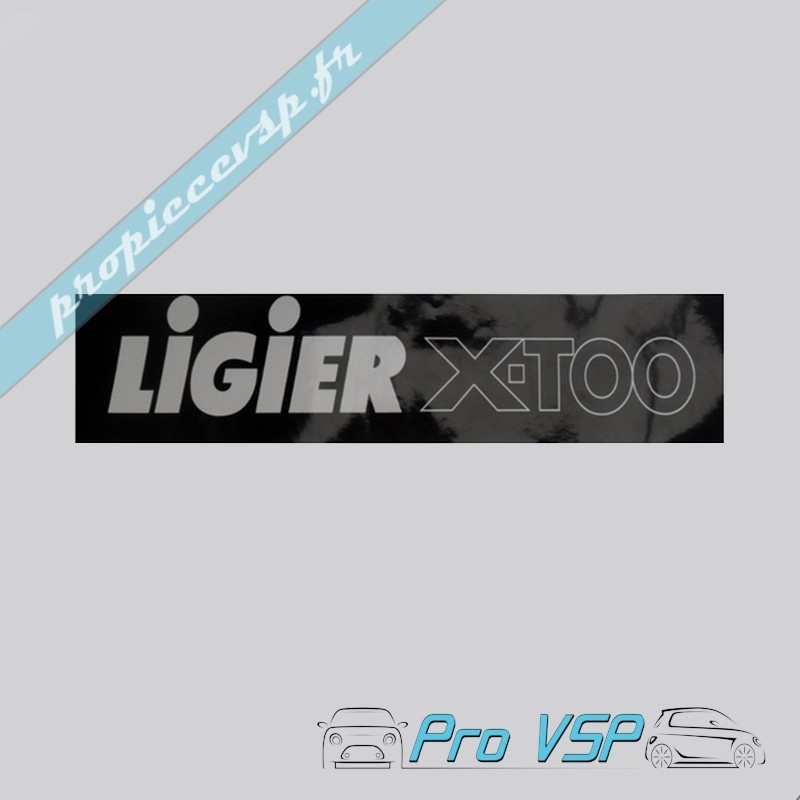 Autocollant de plaque d'immatriculation pour ligier xtoo 1 et 2