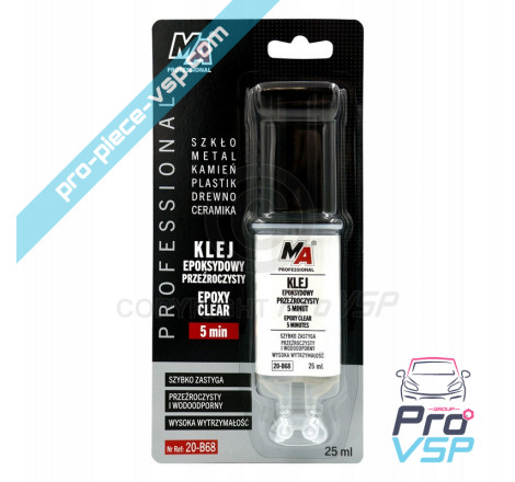 Adeziv epoxidic transparent