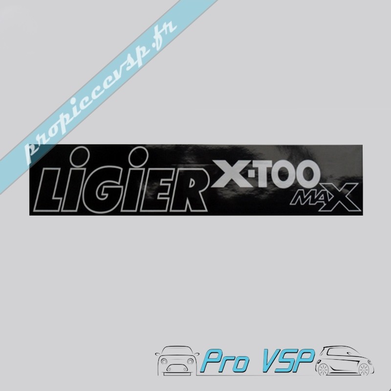 Registration plate sticker for binding xtoo max