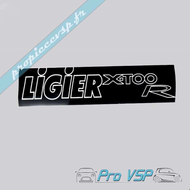 Registration plate sticker for binding xtoo r