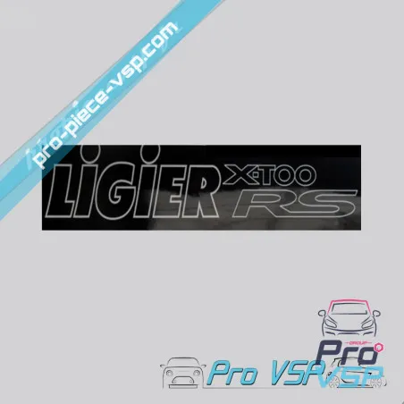Autocollant de plaque d'immatriculation pour ligier xtoo rs