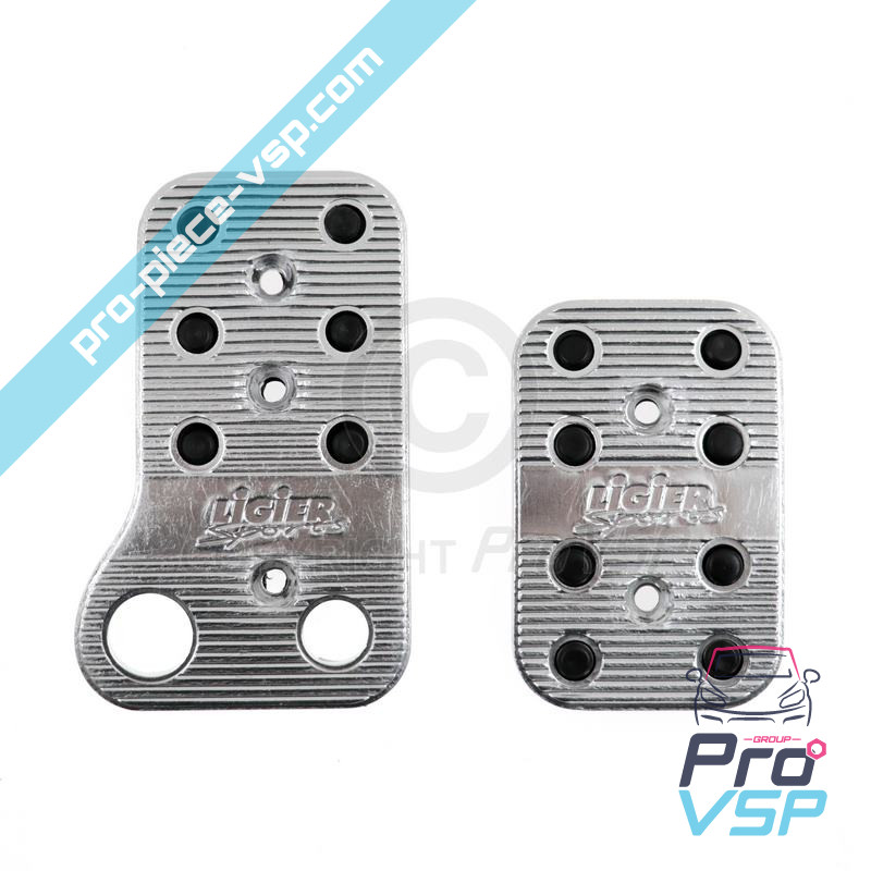 Kit pedale in acciaio inox
