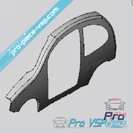 Latéral blanc pour ligier nova