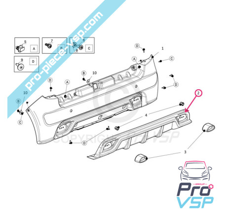Rear bumper
