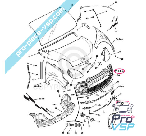 Original front bumper (white)