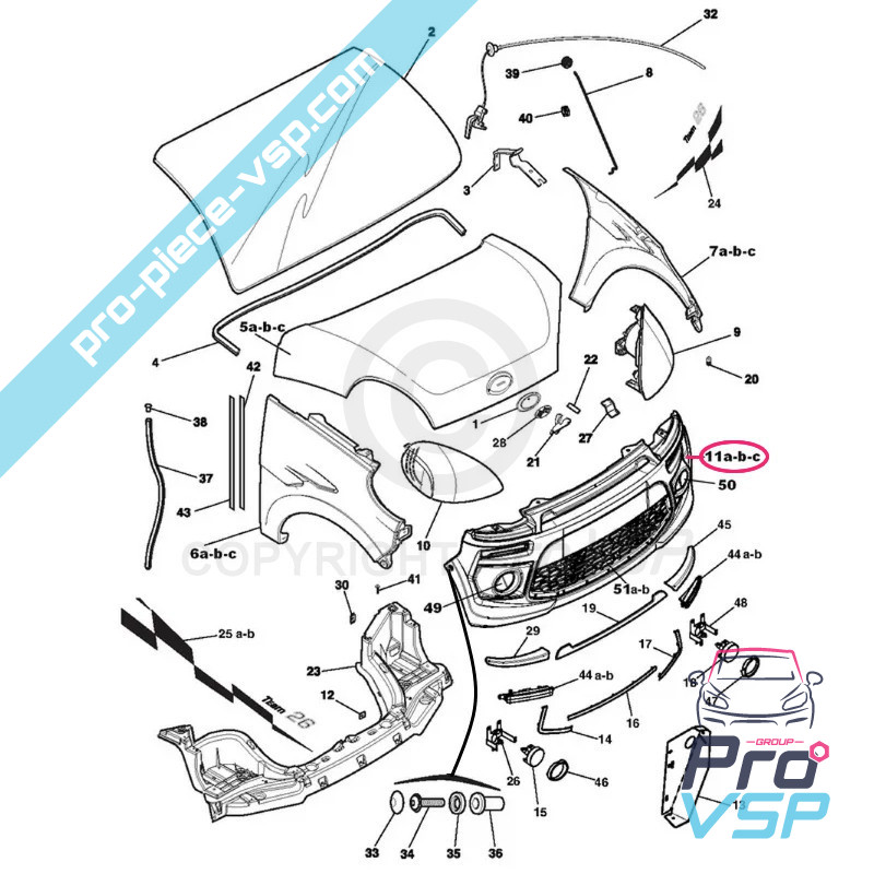 Original front bumper (white)