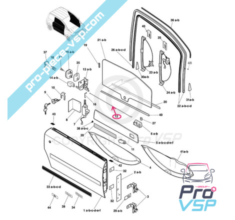 Door opening control cable