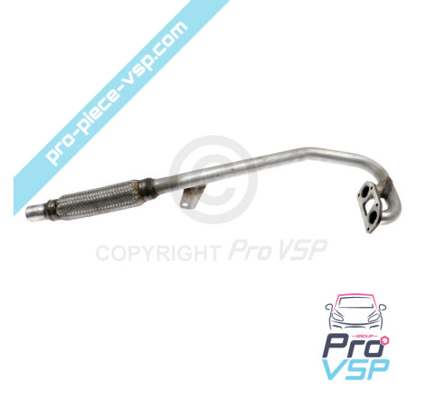 Original exhaust collector with flexible