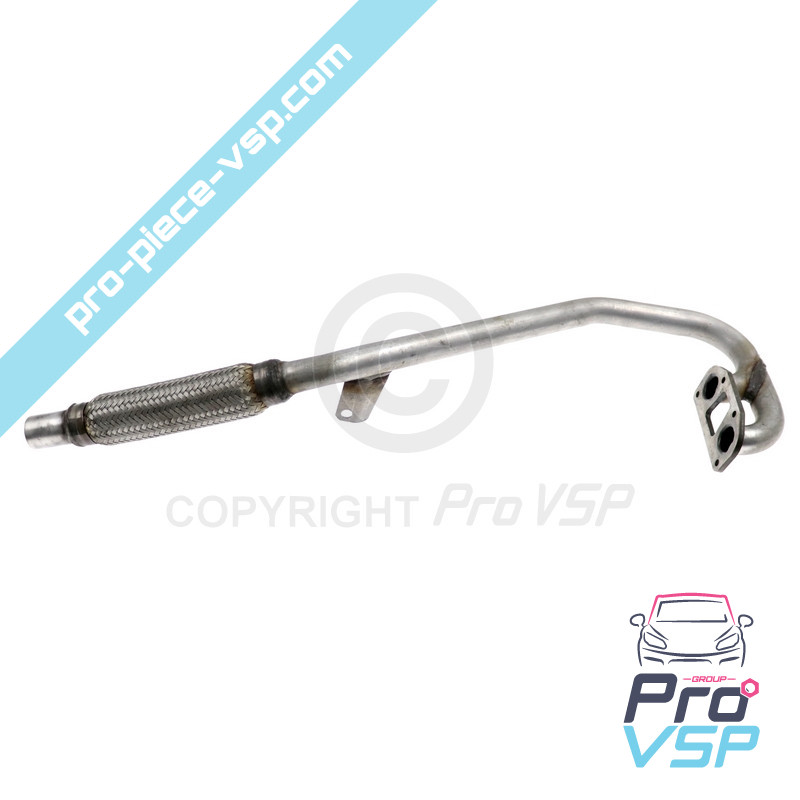 Original exhaust collector with flexible
